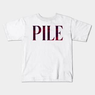 Pile - Simple Typography Style Kids T-Shirt